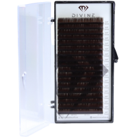 Divine lashes dark chocolate trepalnice 0,07 - L - 11mm
