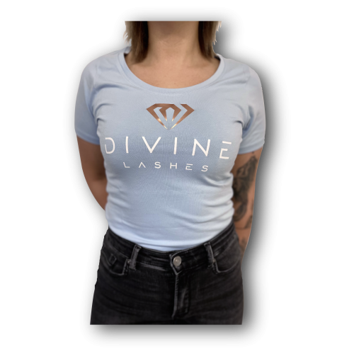 Divine Lashes modra kratka majica