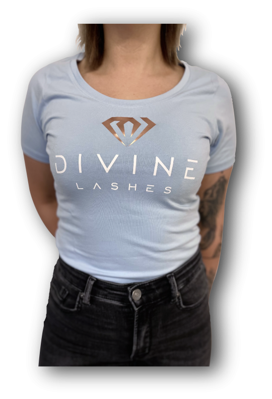 Divine lashes črna kratka majica